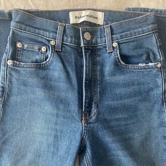 Reformation High and Skinny Jean in Rhine - Picture 7 of 10